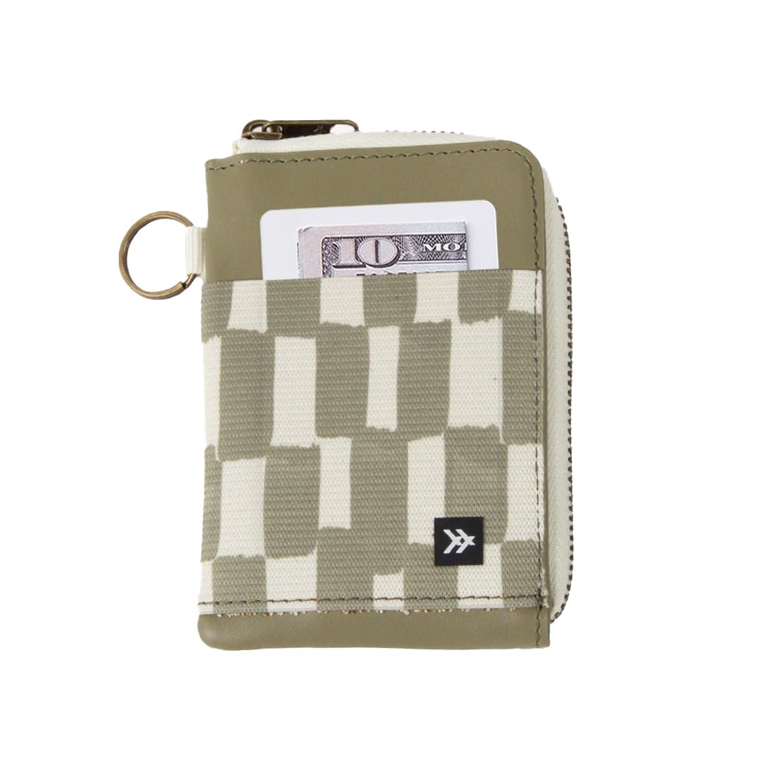 Thread Wallets RFID Blocking Leather Zip Wallet with Card Holder for Men and Women, Scout, 5 x 1 x 3.5 inches, Casual