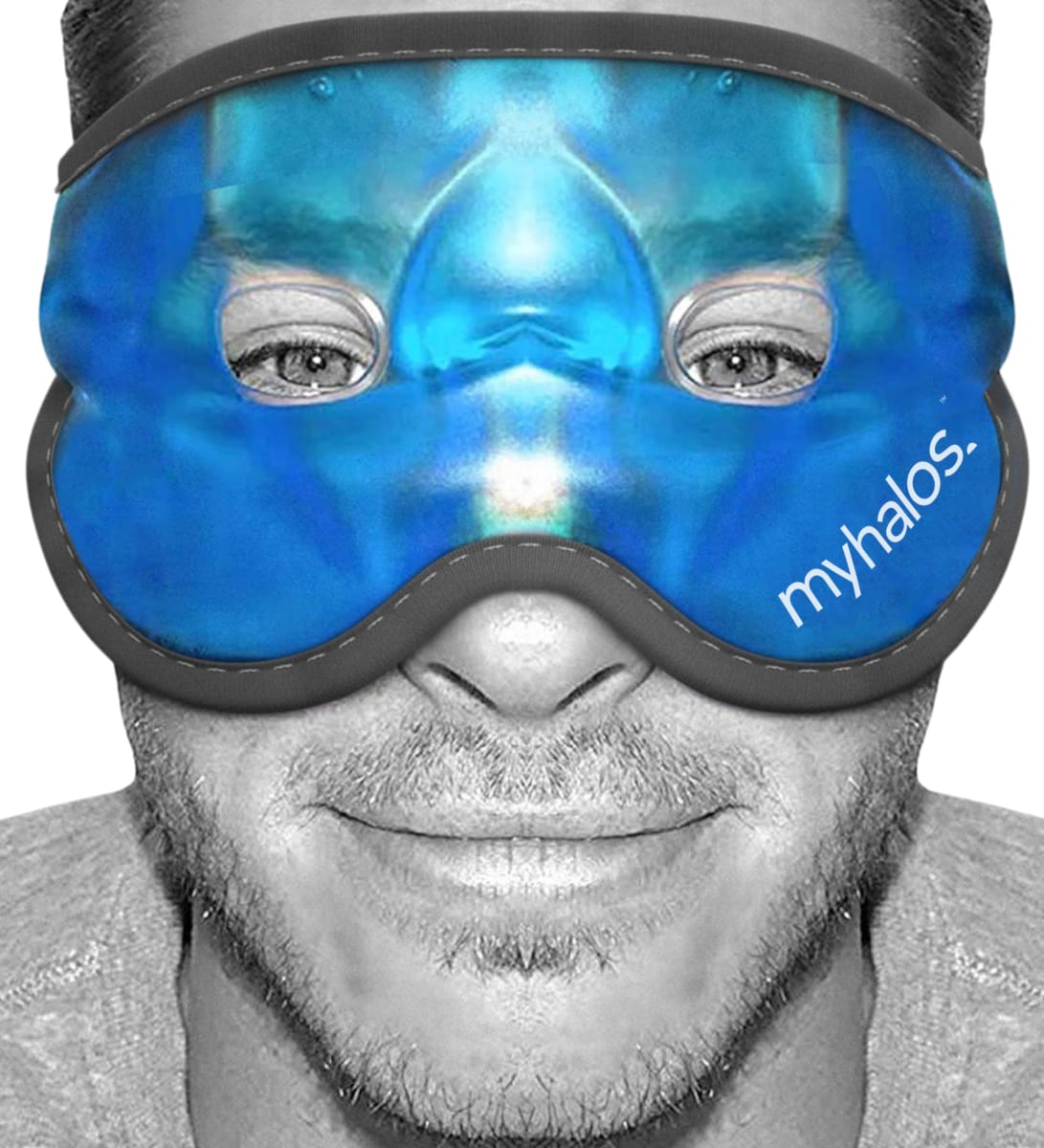 MyHalos Cooling Eye Mask - Gel Eye Mask For Migraine Relief, Sinus Relief or Headaches - Our Eye Masks For Puffy Eyes Helps Soothe Dark Circles & Bruising Cold Eye Mask