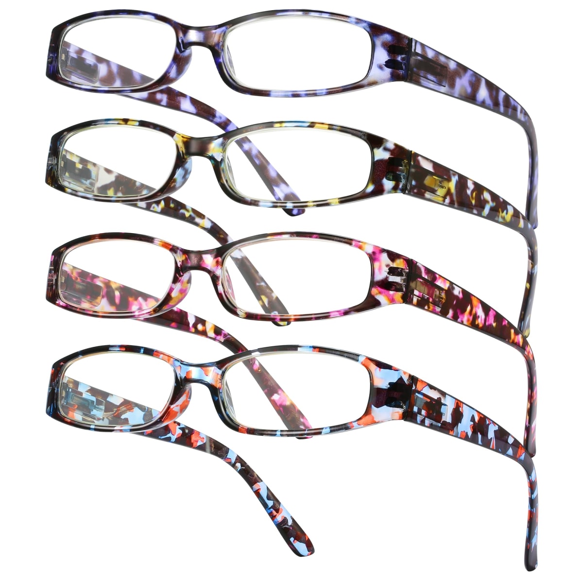Gaoye 4-Pack Readers for Women, Blue Light Blocking Reading Glasses, Stylish Reading Glasses for Women in 4 Patterns