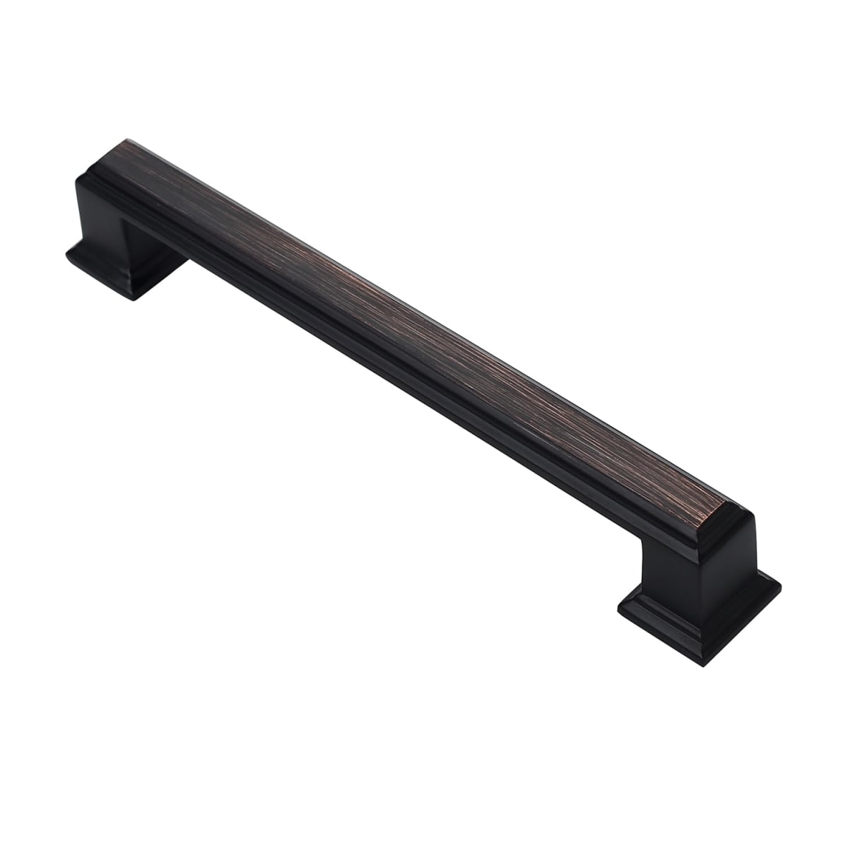 Alzassbg AL3071ORB Oil Rubbed Bronze, 5 Inch(128mm) Hole Centers Cabinet Hardware Modern Drawer Handles Pulls 10 Pack