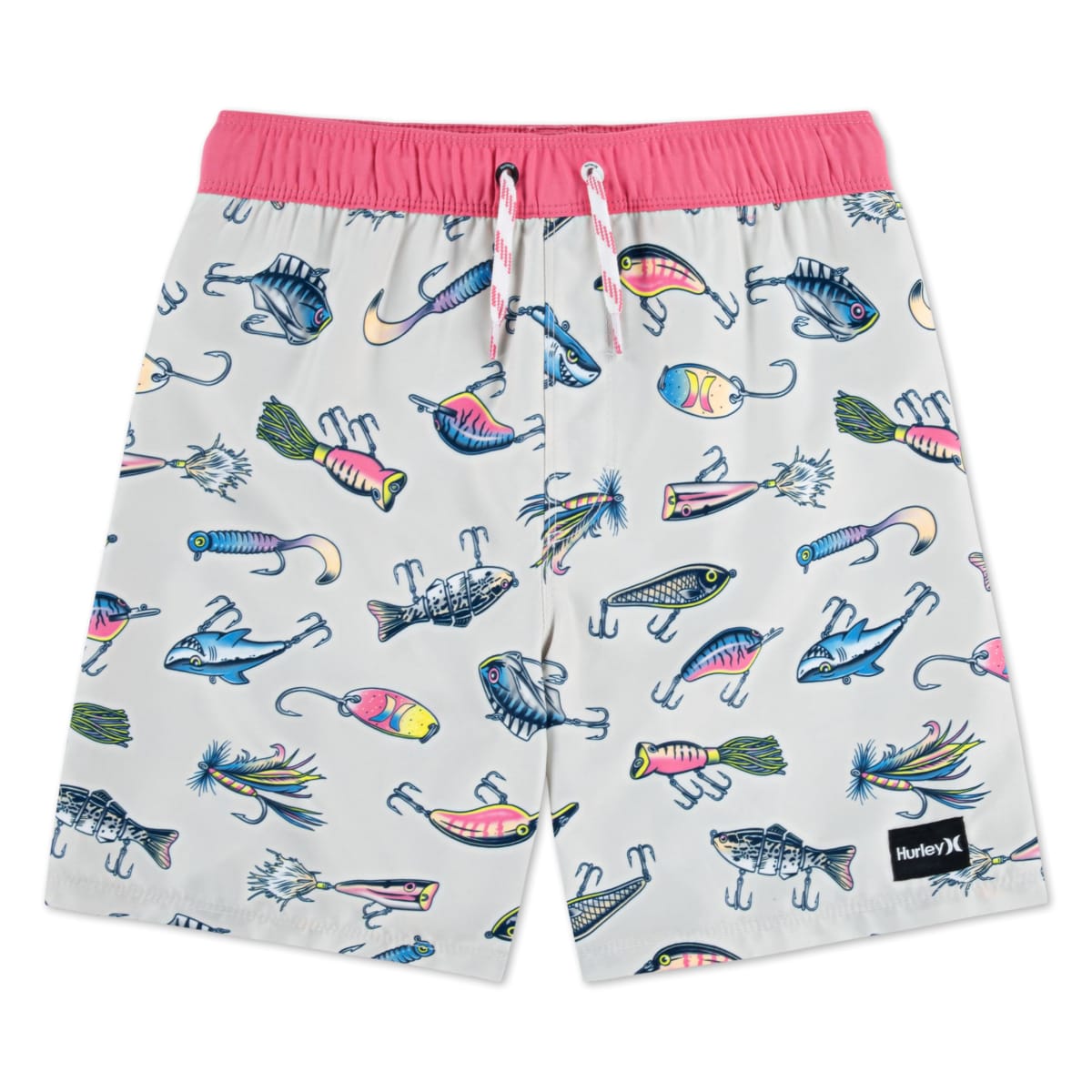 Hurley Boys' Pull on Swim Trunks, Bone/Allure, 7