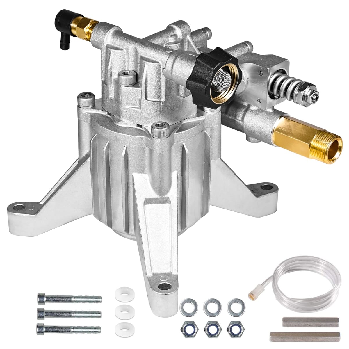 YAMATIC 7/8" Shaft Vertical Pressure Washer Pump Rear Inlet/Outlet 3000 PSI @ 2.5 GPM Replacement Pump for Power Washers, Compatible with 308653045, 308653052, 308653078, GCV190 and more