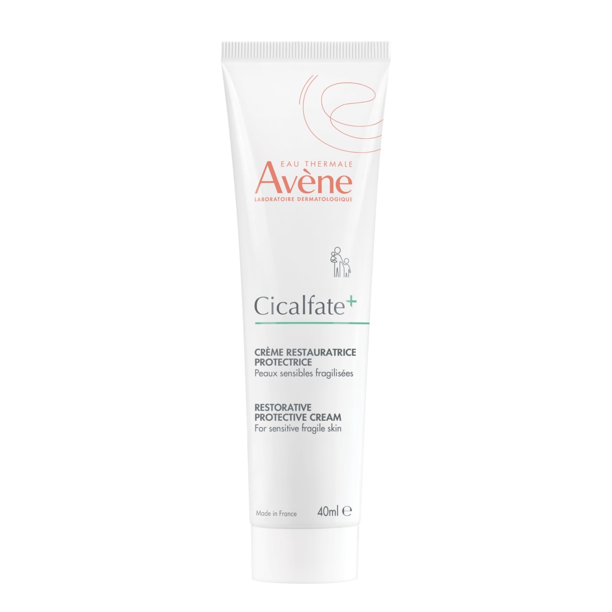 Eau Thermale Avene Cicalfate+ Restorative Protective Cream, Rich Skin Barrier Cream, Wound Care, Reduces appearance of scars, Doctor recommended, Zinc oxide, 40 mL