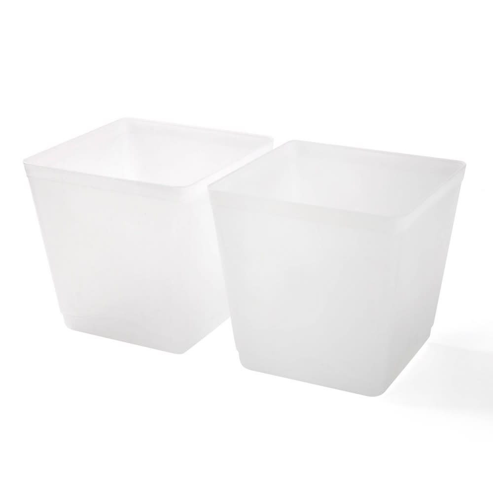 2pk 213oz Plastic Cube Storage Bins Clear - Bullseye's Playground™