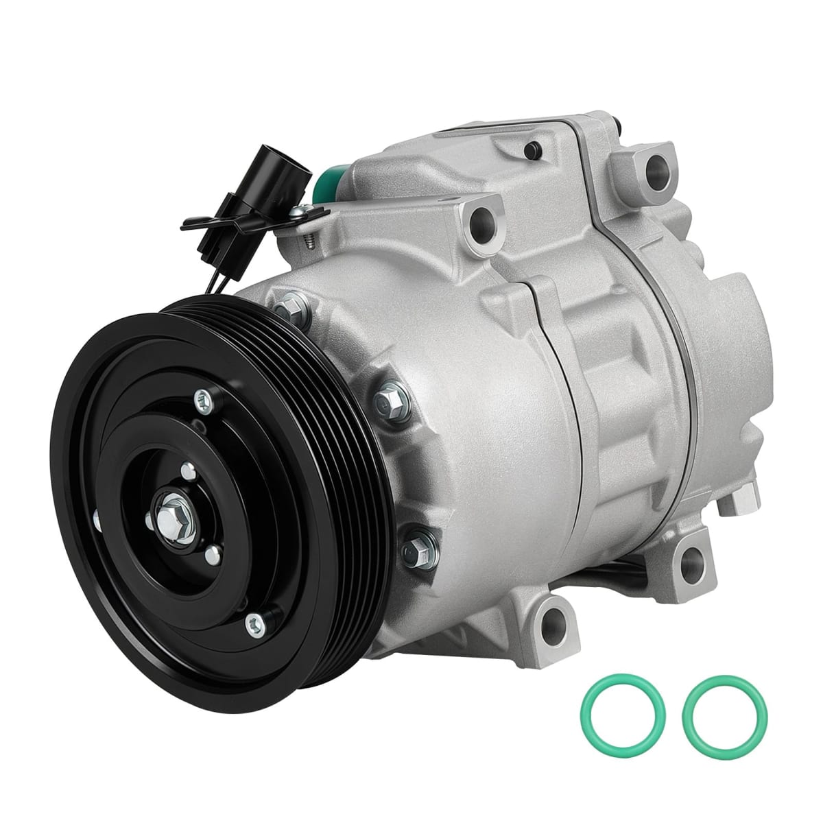 AC Compressor with Clutch Fit for 2012-2014 Kia Sorento 2.4L, 2013-2018 Hyundai Santa Fe Sport 2L 2.4L, Replace CO 29105C, Air Condition automotive replacement