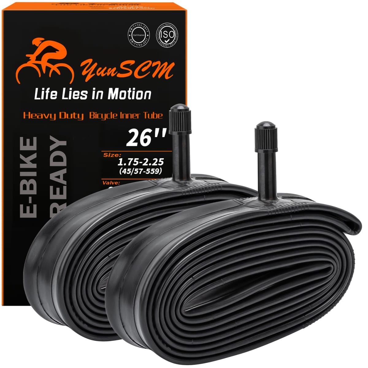 2-PCS 26" Heavy Duty Bike Tubes 26x1.75/1.95/2.0/2.1/2.125/2.20/2.25 SV32MM 26 Heavy Duty Bicycle Tubes Compatible with 26x1.75 26x1.95 26x2.10 26x2.0 26x2.125 26x2.2 26x2.25 Tire Tubes Schrader Valve