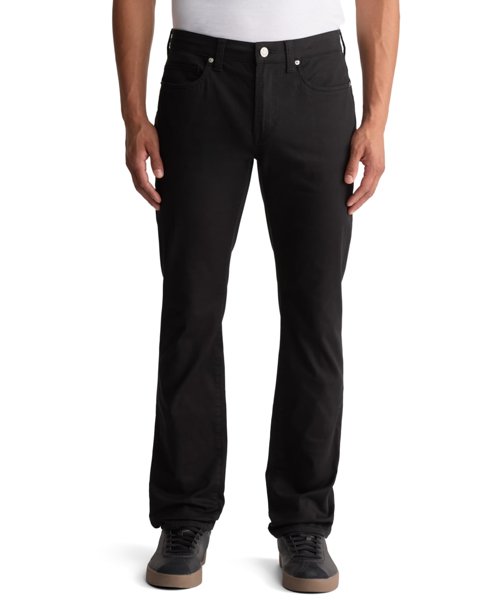 Buffalo David Bitton Men's Slim Ash Jeans Non Denim Sateen Pant, Black, 32W x 34L