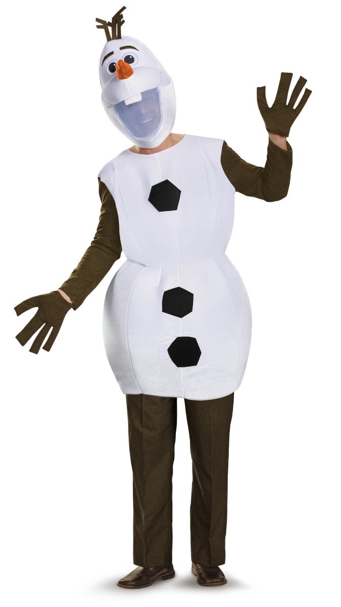 Disguise Men's Olaf Deluxe Adult, White, X-Large