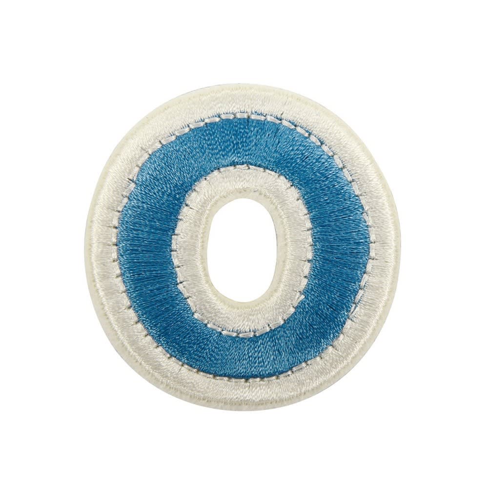 Ink & Barrel Self-Adhesive Letter O Patch - Blue