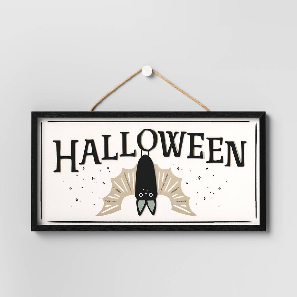 Wood Halloween Sign Bat Halloween - Hyde & EEK! Boutique™