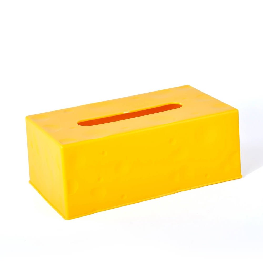 Tissue Box Cheese Yellow - Bullseye's Playground™