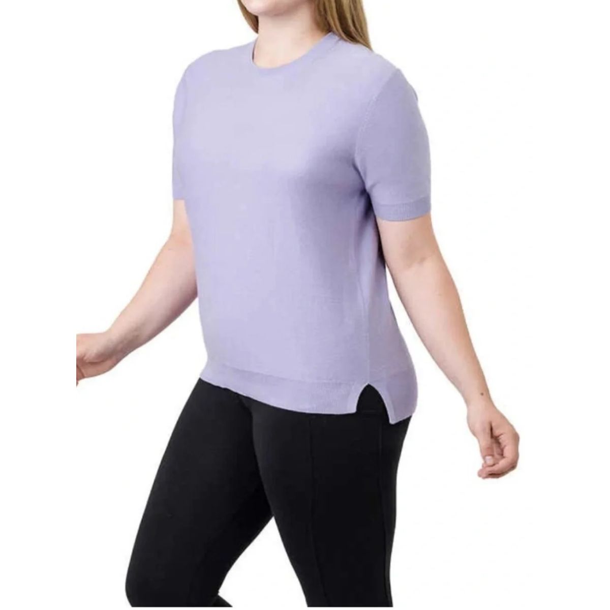Kersh Women's Ottoman Short Sleeve Sweater