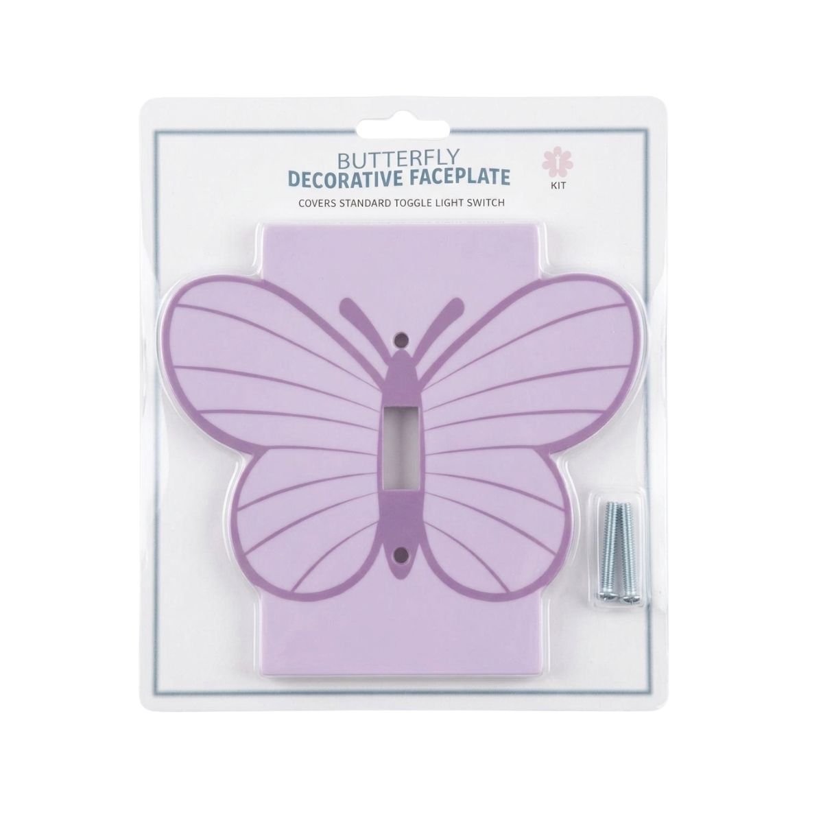 NEW Butterfly Light Switch Decorative Faceplate Cover Standard Toggle Purple