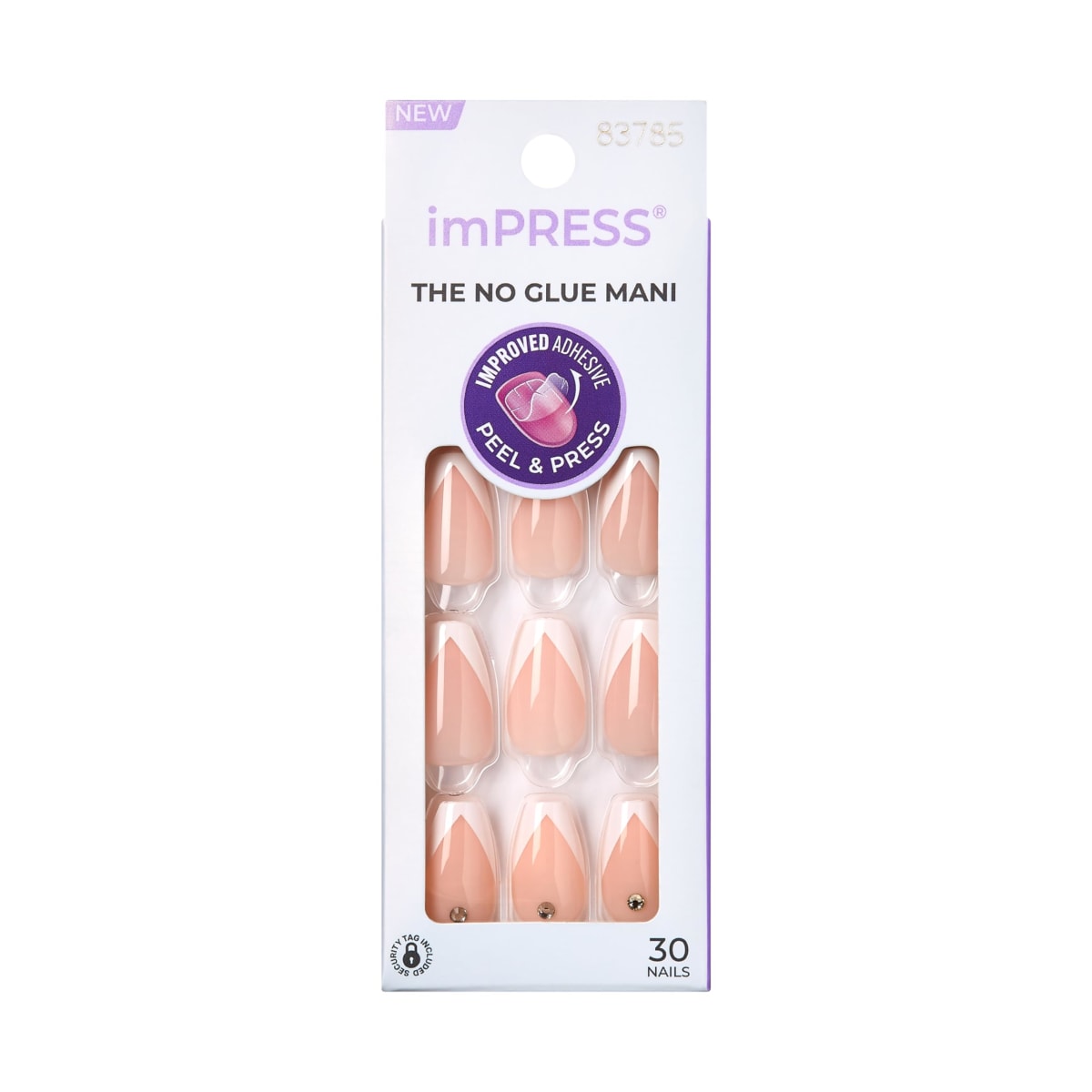Kiss Nails impress Nails - So French, 30 Count (Pack of 1)
