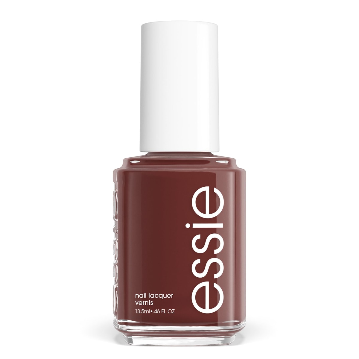 essie nail polish, vegan, glossy shine finish, salon quality formula, no to-do, brown, 13.5ml