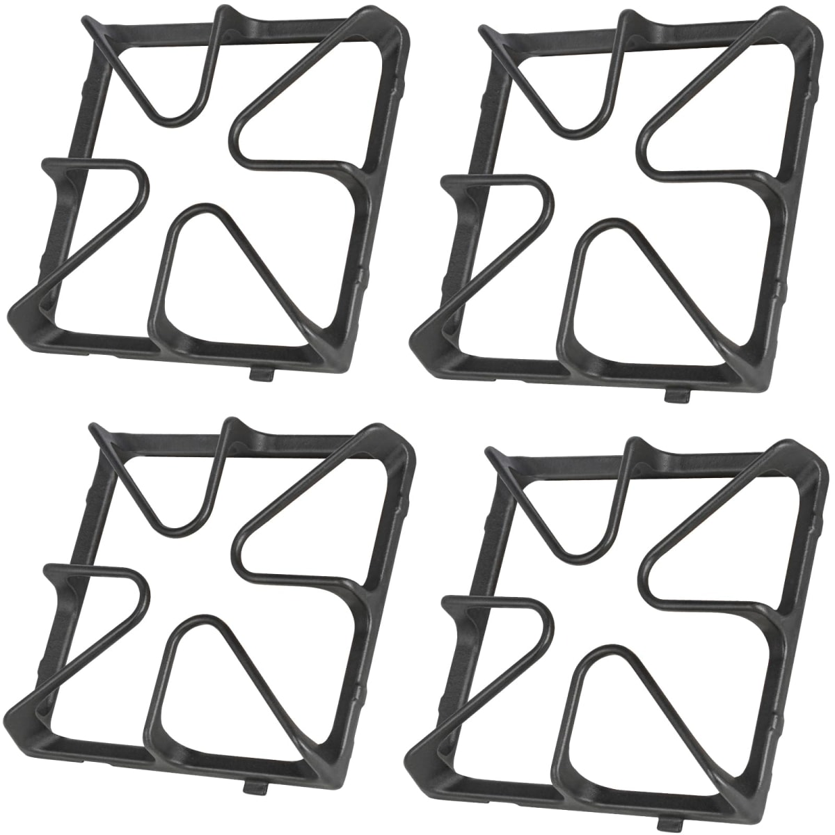 Upgraded WB31K10034 Stove Burner Replacement for GE Gas Range Oven StoveTop Surface Grate JGBP29MEM1BS, WB31K10065,Cast Iron Stove Grate Rack for General Electric Stove Accessories 4Pcs