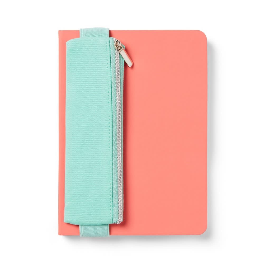 College Ruled Journal with Pouch Coral - up&up™