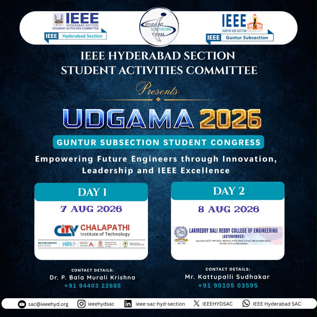 IEEE UDGAMA 2026 Official Banner