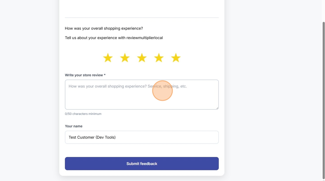 Writing store review