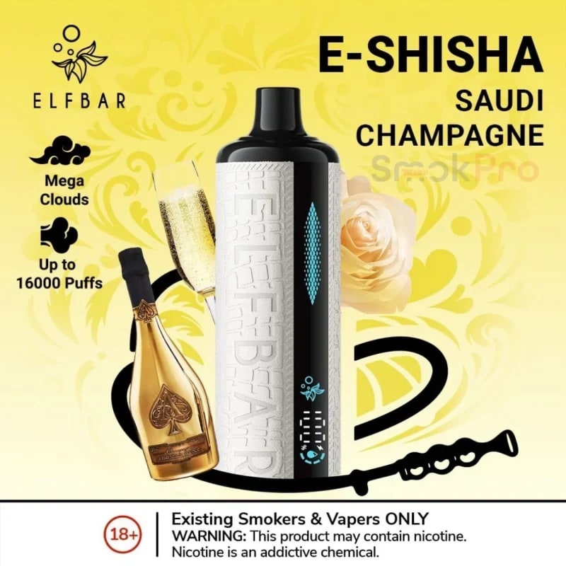 Saudi Champagne E-Shisha liquor by Elf Bar - Drinks Vine in Kenya