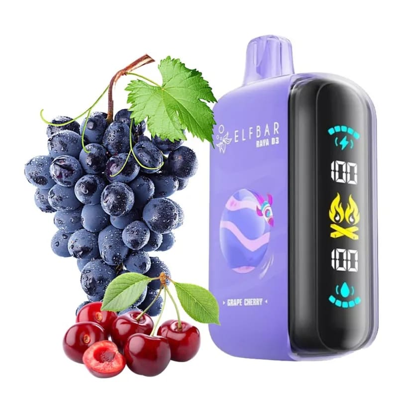 Elf Bar Grape Cherry Raya D3 liquor - Drinks Vine in Kenya