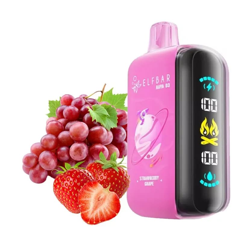 Elf Bar Strawberry Grape Raya D3 liquor - Drinks Vine in Kenya