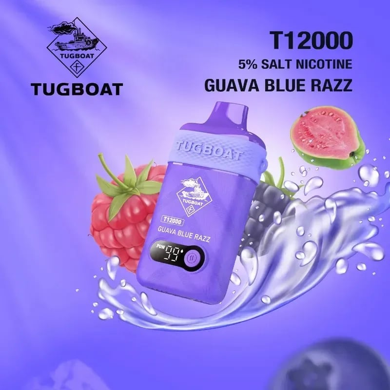 Tugboat T12000 Guava Blue Razz liquor - Drinks Vine in Kenya