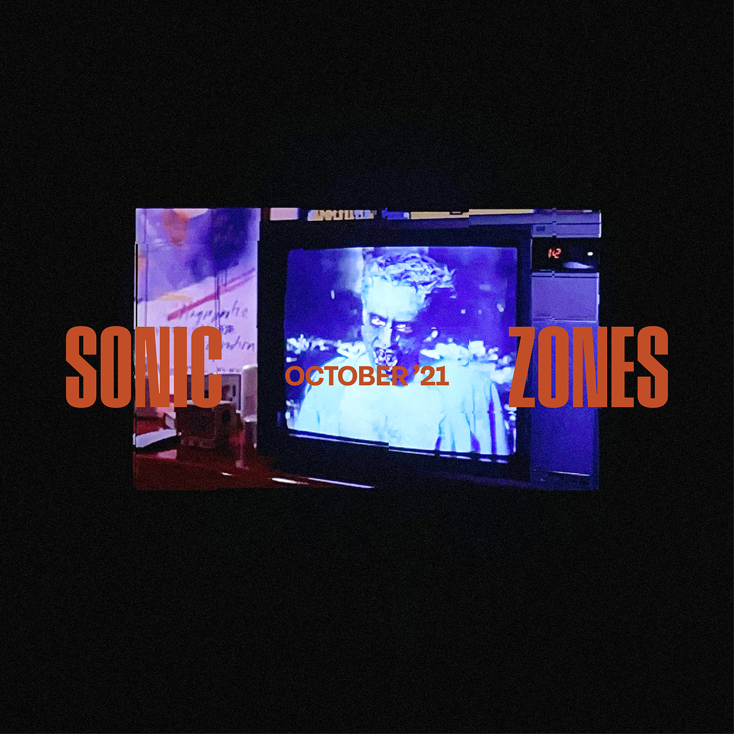 Sonic Zones | October 2021 | Image of Demon on TV from the movie Demons 2