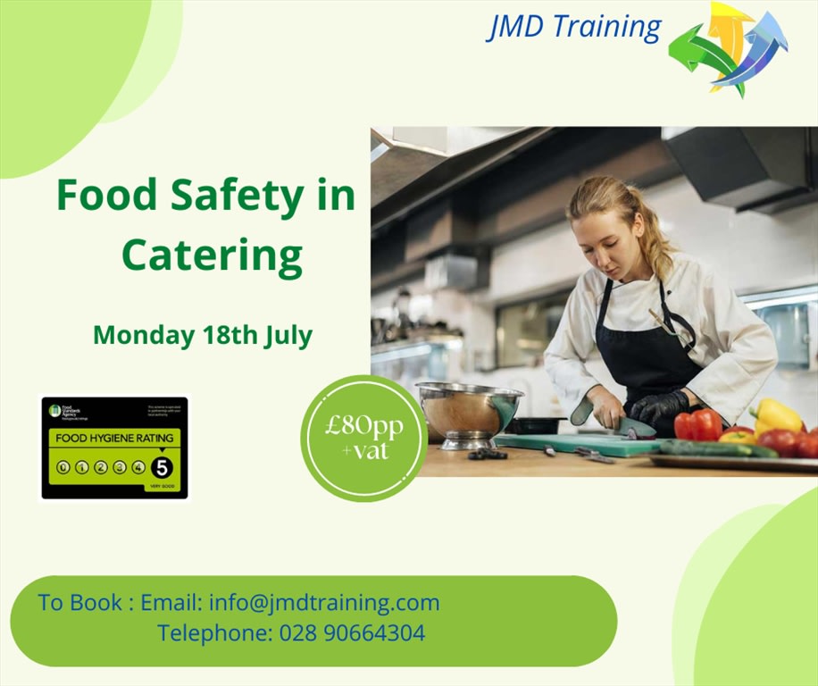 Food Safety in Catering Course- 18th July