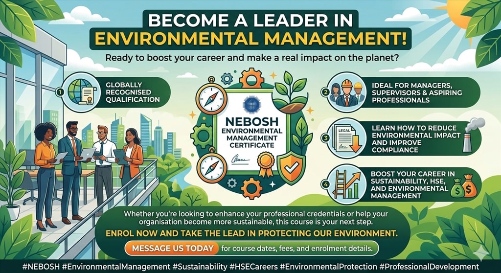 Environmental Management Certificate - NEBOSH
