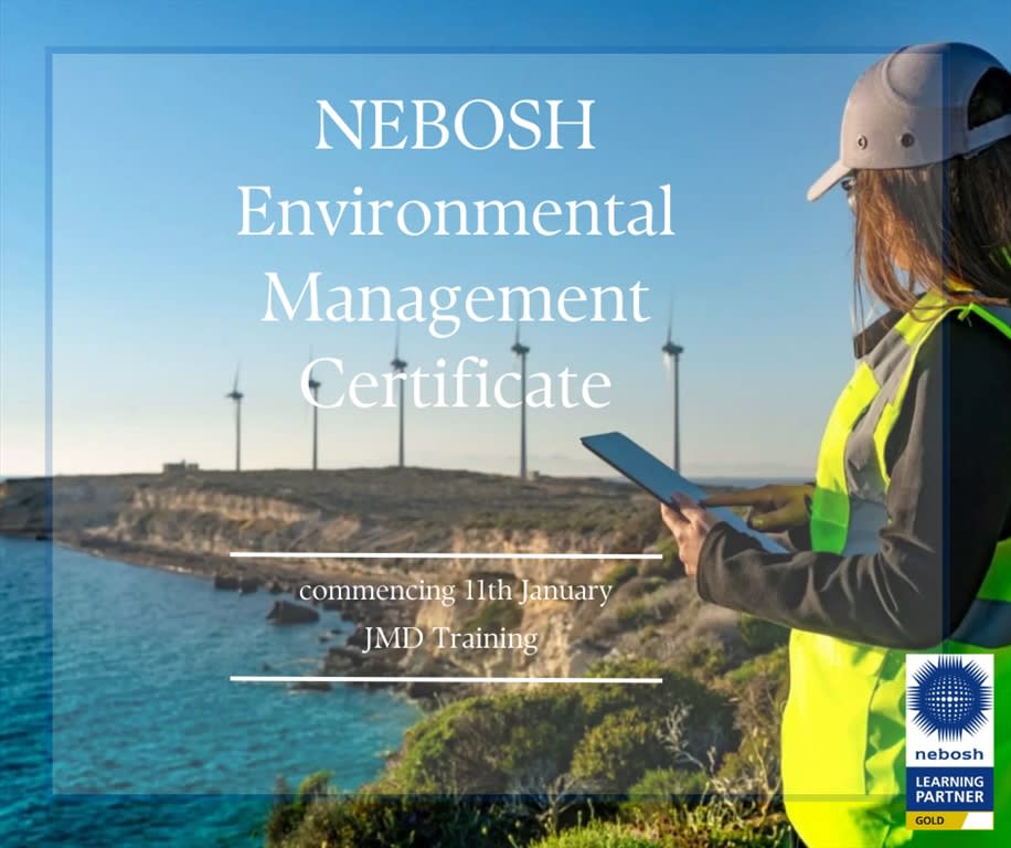 NEBOSH Environmental Management- commencing 11th January