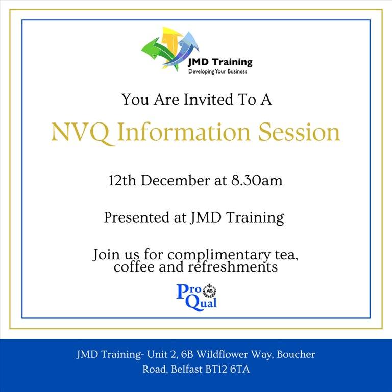 NVQ Information Session- 12th December