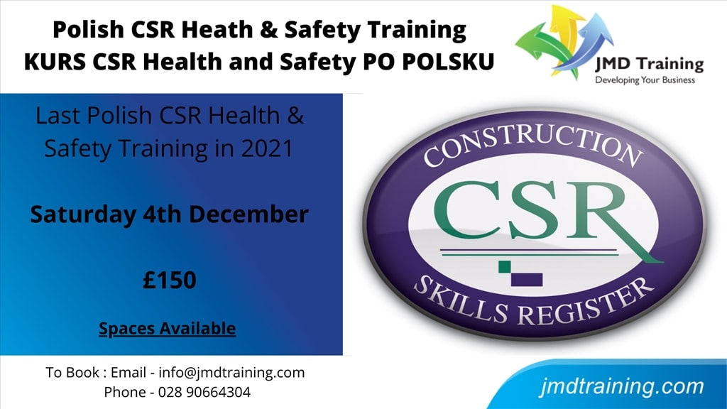 Polish CSR Training/Kurs CSR Health & Safety Po Polsku