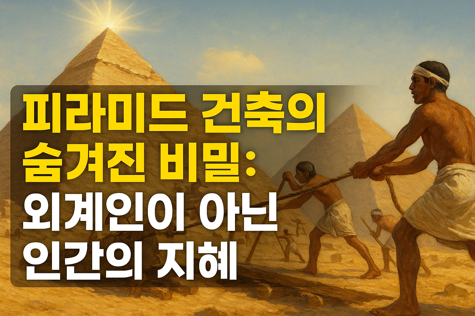 피라미드 건축의 숨겨진 비밀: 외계인이 아닌 인간의 지혜 피라미드 건축의 숨겨진 비밀, 외계인이 아닌 인간의 지혜와 기술