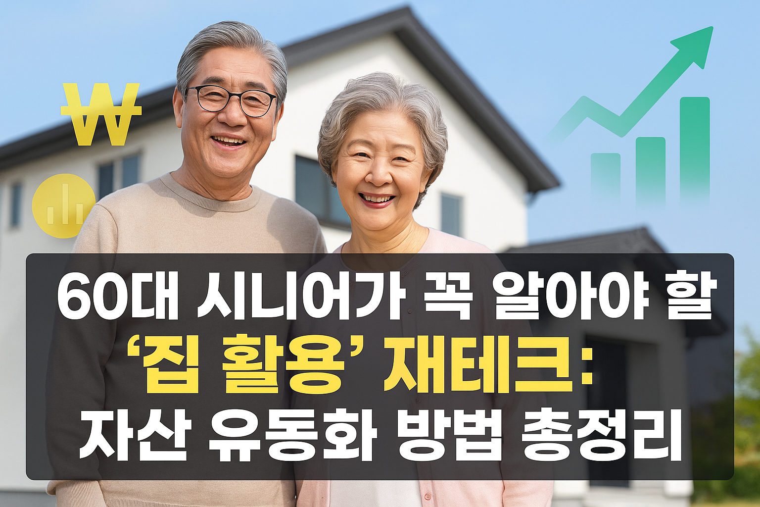 60대 시니어가 꼭 알아야 할 집 활용 재테크: 자산 유동화 방법 총정리 60대 시니어를 위한 집 활용 재테크와 자산 유동화 방법 총정리
