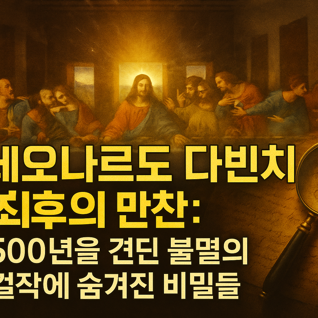 레오나르도 다빈치 최후의 만찬: 500년을 견딘 불멸의 걸작에 숨겨진 비밀들 레오나르도 다빈치 최후의 만찬 500년 불멸의 걸작에 숨겨진 비밀