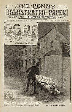 잭 더 리퍼 1888년 페니 일러스트레이티드 페이퍼 신문 보도, 화이트채플 살인 사건 당시 기록