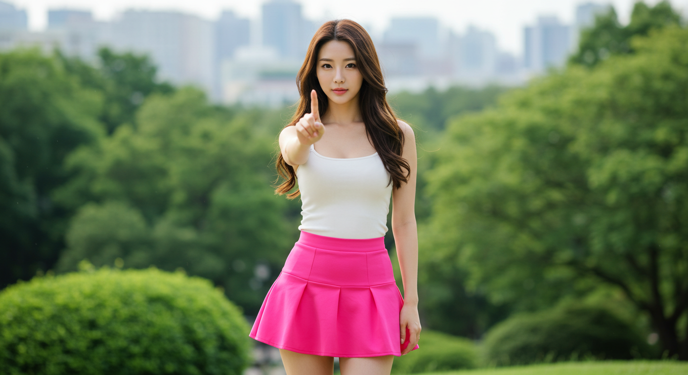 혈액형과 성격은 상관없다는 거부 제스처를 취하는 젊은 여성 - 혈액형 성격설 과학적 반박