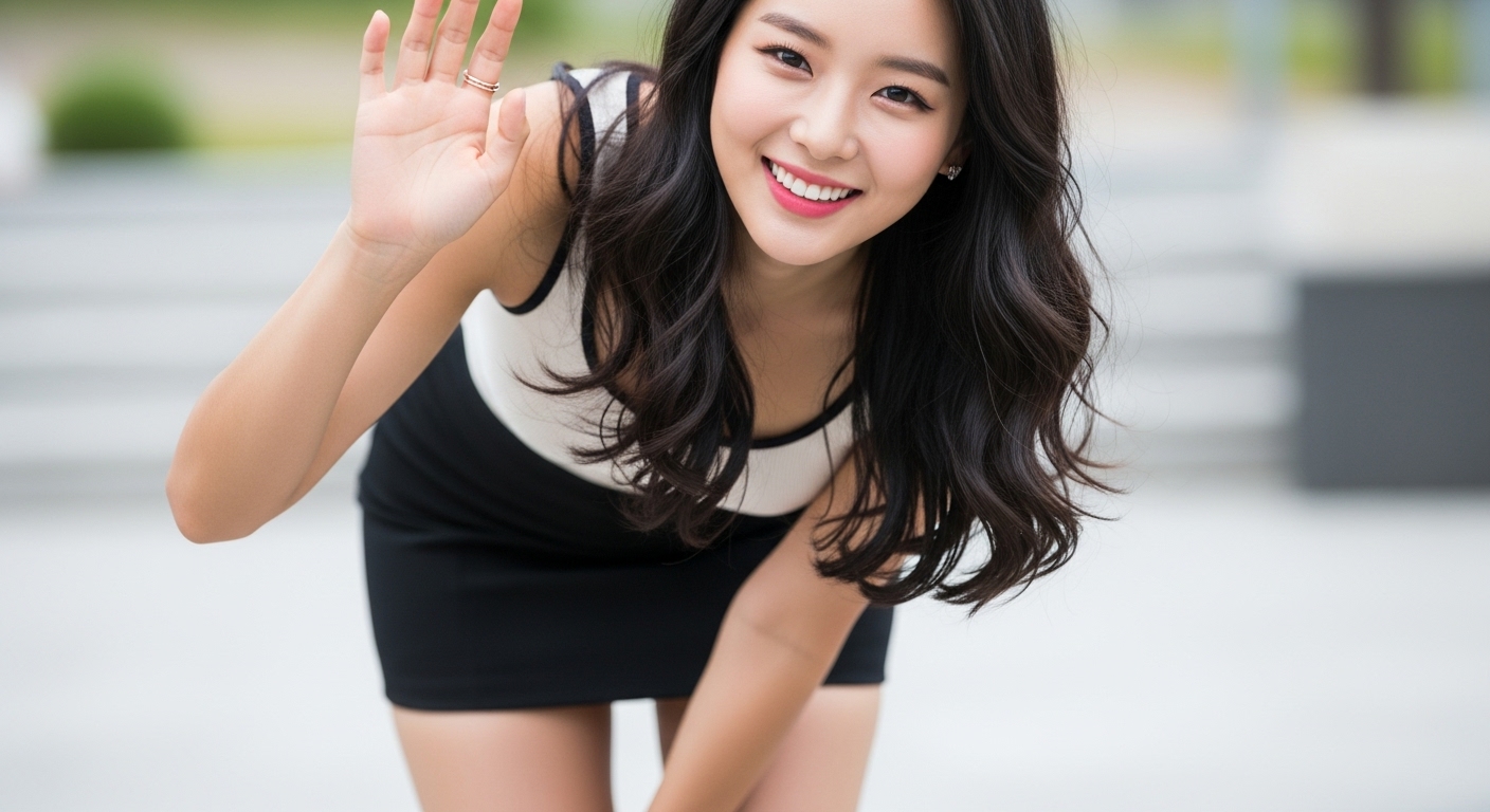 밝게 인사하는 직장인 여성 클로즈업 이미지로, 햇살론뱅크 승인 준비와 필수서류 점검, 신용점수 보완을 상징적으로 표현합니다