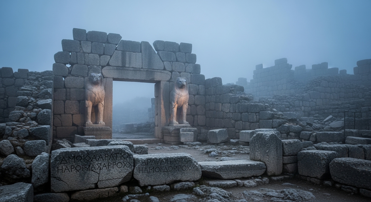 미케네 문명 유적지 사자의 문 - 그리스 고대 문명의 잔해와 사라진 역사