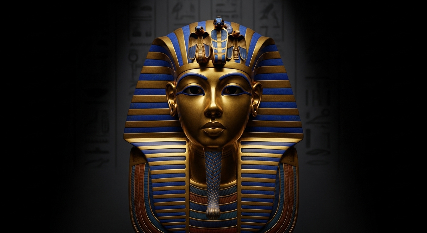 투탕카멘 황금 마스크 - 3000년 동안 잠들어 있던 고대 이집트 소년 왕의 신비로운 황금 마스크와 파라오의 저주 이야기