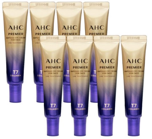 AHC 프리미어 라인타이트닝 아이크림 시즌13 본딩콜라겐T7 함유 50대 여성 눈가 주름 개선 미백 기능성 화장품 8개입