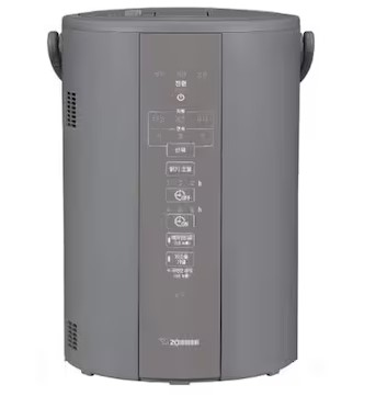 조지루시 EE-DCH35K 가열식 가습기 제품 정면 - 일본 정품 220V 그레이 컬러 안전 설계 터치 패널