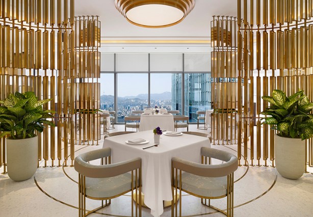 이타닉가든 조선팰리스 36층 창가석 인테리어 서울 도심 전망이 보이는 고급 한식 파인다이닝 레스토랑 미쉐린 1스타 손종원 셰프