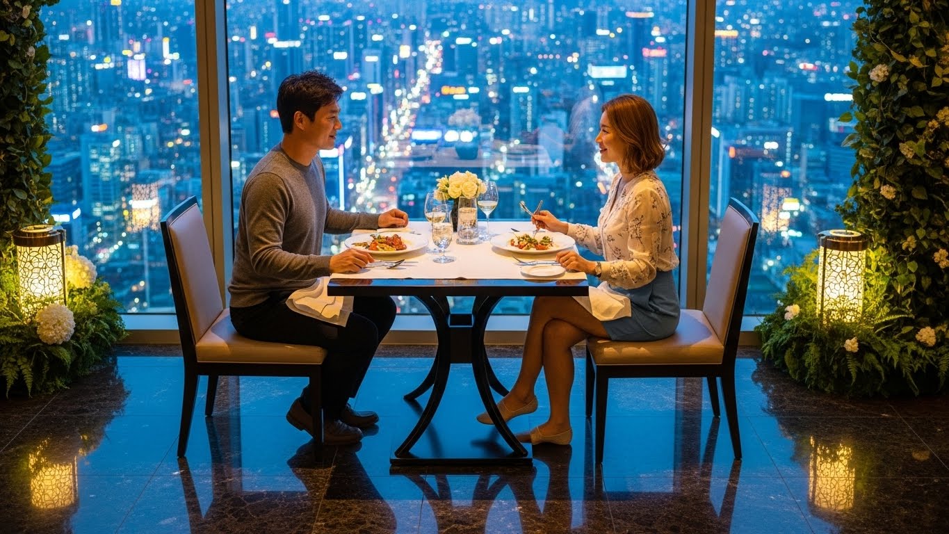 파인다이닝 데이트 야경 맛집 결혼기념일 프로포즈 장소 특별한 날 고급 레스토랑 커플석 강남 로맨틱 분위기 이타닉가든