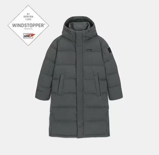 2025년 12월 남성 롱패딩 베스트 3위 네파 업사이폰 고어텍스 윈드스토퍼 롱 구스다운 그레이 제품 이미지 방수 방풍 아웃도어
