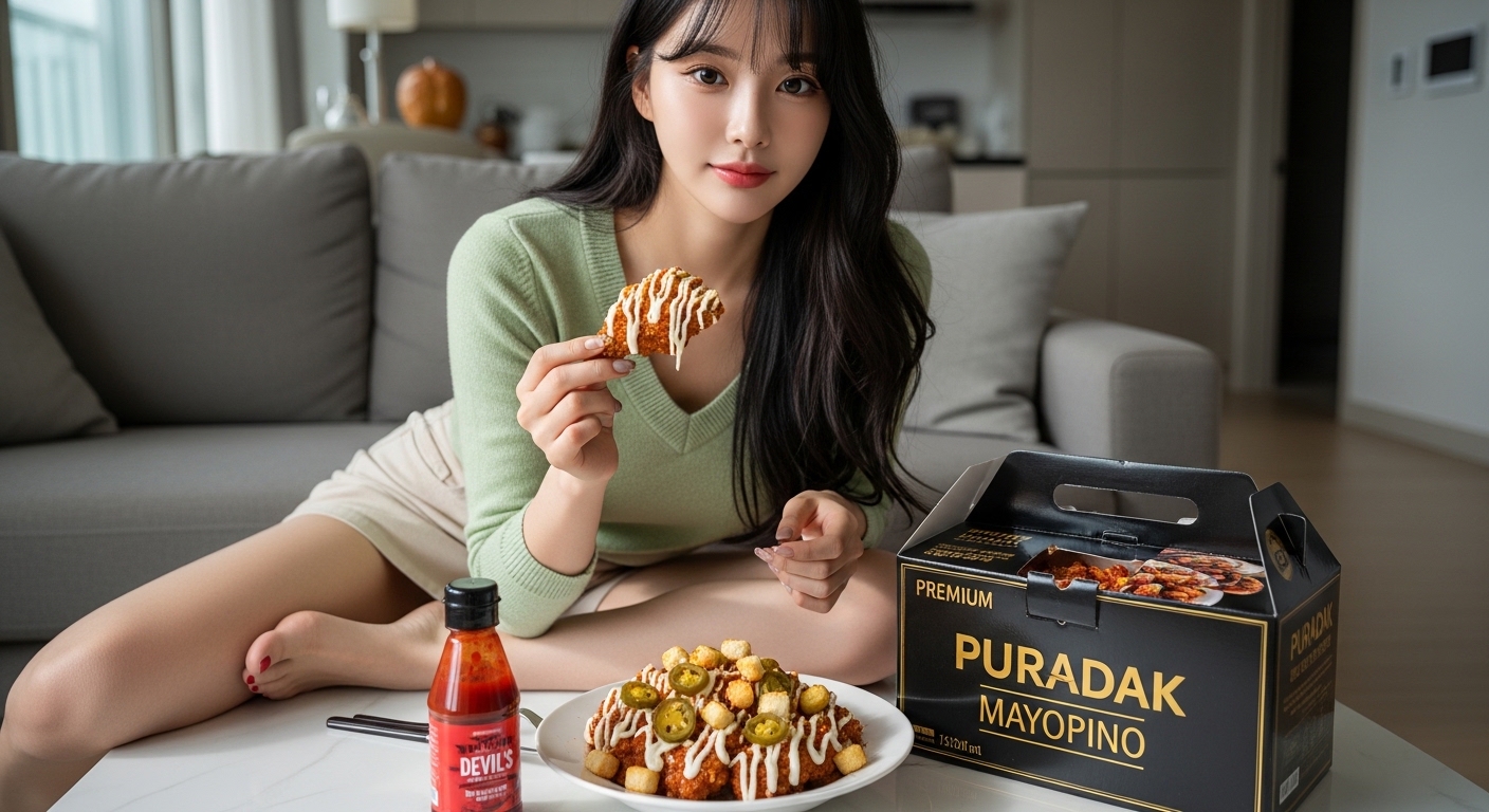 푸라닭 마요피뇨 치킨 신메뉴 안성재 셰프 마스터링 할라피뇨 크루통 악마소스 홈파티