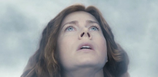 컨택트 Arrival 루이스가 하늘을 올려다보는 장면 — 미래를 이미 알고 있지만 그럼에도 선택하는 결말
