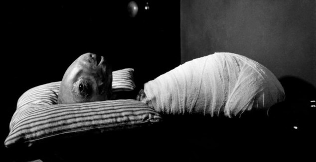 이레이저헤드(1977) 붕대에 감긴 기형 아기 — 데이비드 린치 감독의 영화 역사상 가장 불가사의한 소품 스틸컷