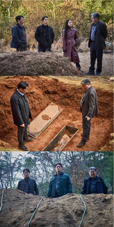 파묘 스틸컷 묘지 이장 장면 최민식 김고은 유해진 이도현 줄거리